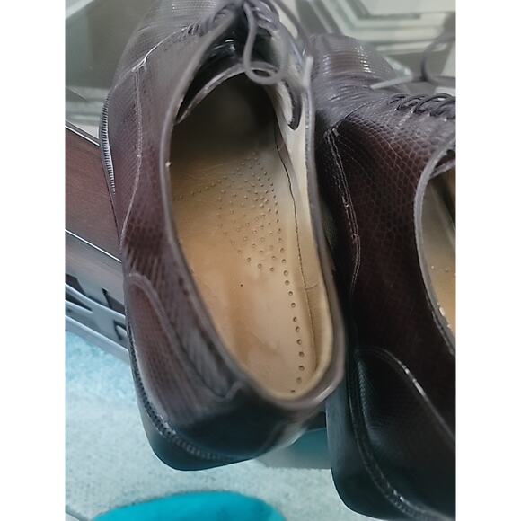 Belvedere Studio Men\' s Genuine Teju Lizard Derby 9 Choc Brown main image 10